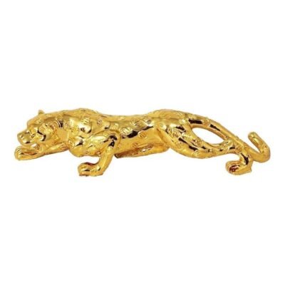 Luxury Golden Panther Showpiece for Home Decor | Running Panther Statue | Premium Tabletop Decorative Figurine